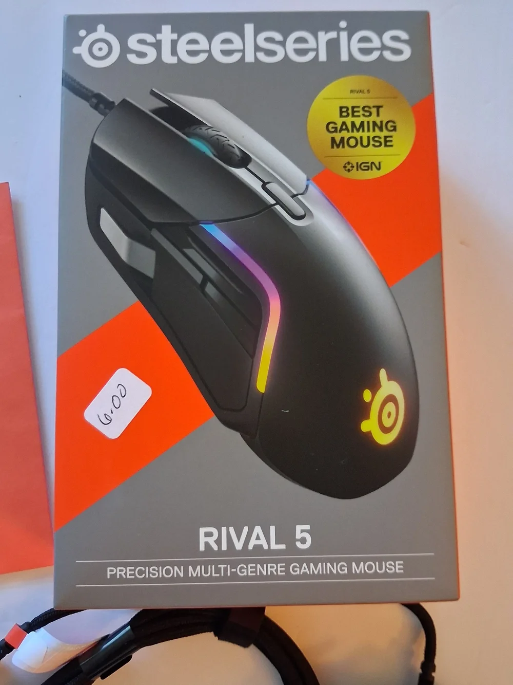 Rival 5 Black Gaming Mouse - RGB Precision
